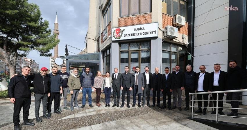 Şehzadeler Belediye Başkanı Hakan Şimşek, Manisa Gazeteciler Cemiyeti ziyaretinde kent