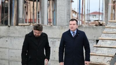 Silivri Belediye Başkanı Bora Balcıoğlu, Gazitepe Mahallesi’nde yapımı süren Gazitepe
