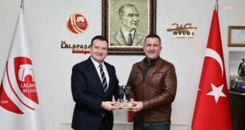 Silivri Belediye Başkanı Bora Balcıoğlu, Lalapaşa Belediye Başkanı Zafer Sezgin Geldi