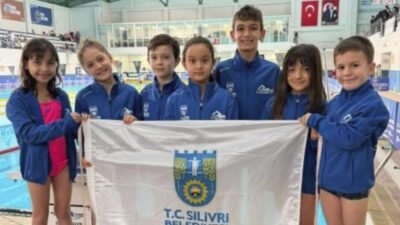 Tozkoparan’da düzenlenen 8 Yaş Yüzme Şenlikleri'ne altı sporcuyla katılan Silivri