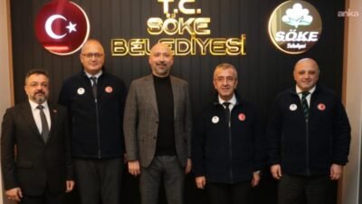Söke Belediye Başkanı Mustafa İberya Arıkan, İlbank İzmir Bölge Müdürü İzzet