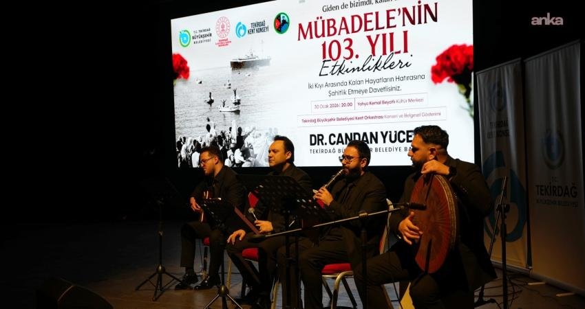 Tekirdağ’da Nüfus Mübadelesinin 103’üncü yılı anıldı Tekirdağ Büyükşehir Belediyesi tarafından düzenlenen "Mübadele’nin 103. Yılı Etkinlikleri", Selanik’ten