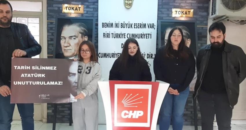 CHP Tokat Halkçı Liseliler (HALK-LİS) İl Başkanı Zeynep Ada Yiğitoğlu,