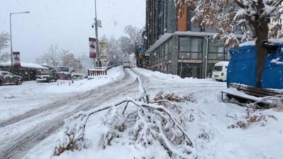 Tunceli’de etkisini artırarak sürdüren yoğun kar yağışı, kent genelinde hayatı