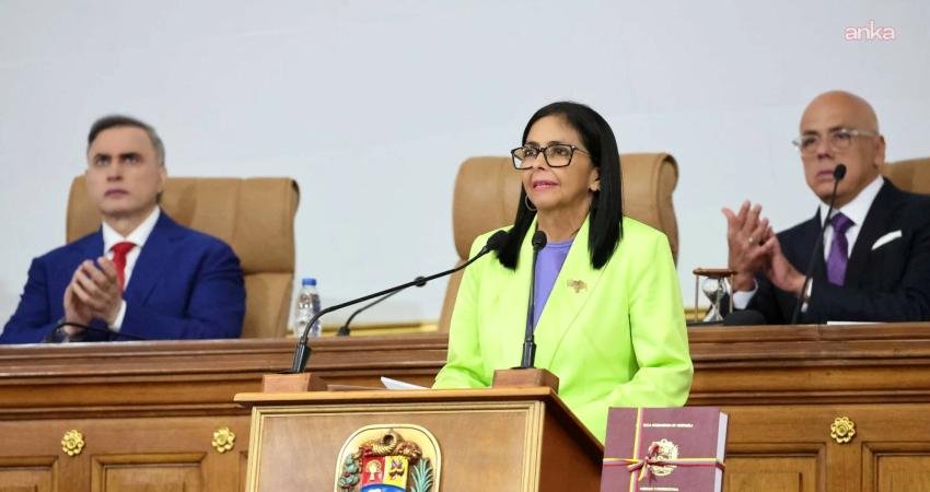 Venezuela Geçici Devlet Başkanı Delcy Rodriguez, "2025-2031 Vatan Planı"nın tanıtımı