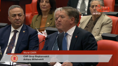 TBMM Genel Kurulu'nda konuşan CHP Grup Başkanvekili Murat Emir, Tayfun