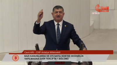 CHP Antalya Milletvekili Cavit Arı, Türkiye’de 16 milyon emeklinin tamamının