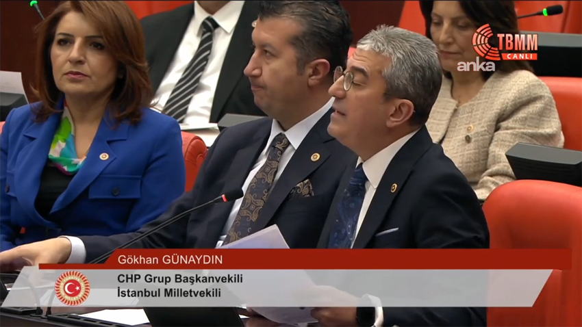 TBMM Genel Kurulu'nda konuşan CHP Grup Başkanvekili Gökhan Günaydın, emekliler için