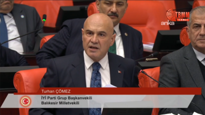 TBMM Genel Kurulu'nda konuşan İYİ Parti Grup Başkanvekili Turhan Çömez,