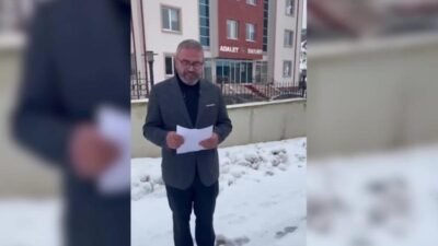 Yeniden Refah Partisi Alucra İlçe Başkanlığı, Alucra Belediyesi’ne ait asfalt