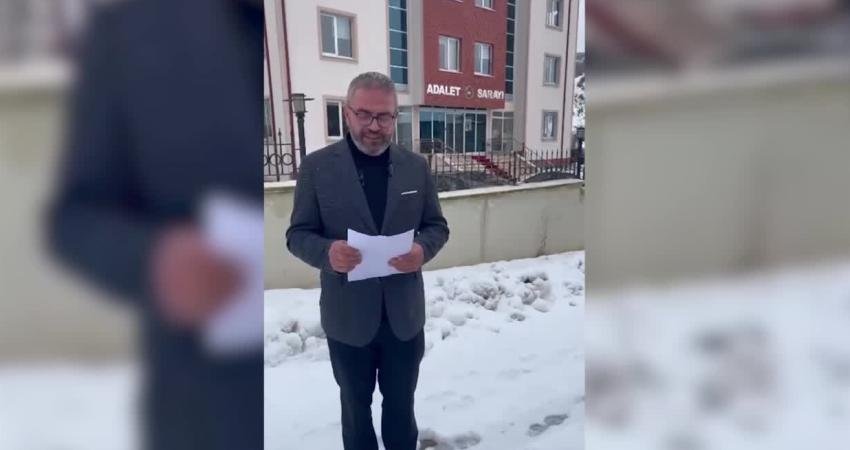 Yeniden Refah Partisi Alucra İlçe Başkanlığı, Alucra Belediyesi’ne ait asfalt