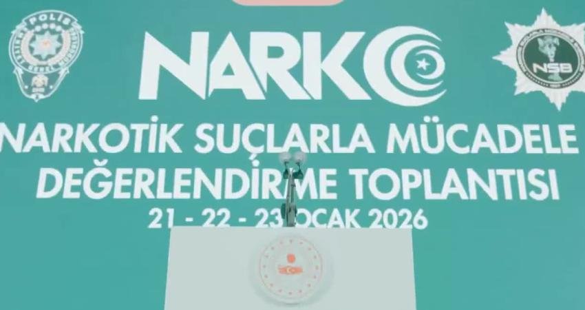 İçişleri Bakanı Ali Yerlikaya, narkotik birimleriyle 2025 değerlendirme toplantısında yaptığı