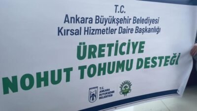 Ankara Büyükşehir Belediyesi (ABB), üreticilere dağıtımını yapacağı nohut tohumunu Yozgat'tan