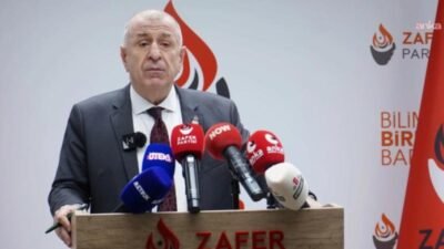 Zafer Partisi Genel Başkanı Ümit Özdağ, gazeteci yazar Uğur Mumcu'nun