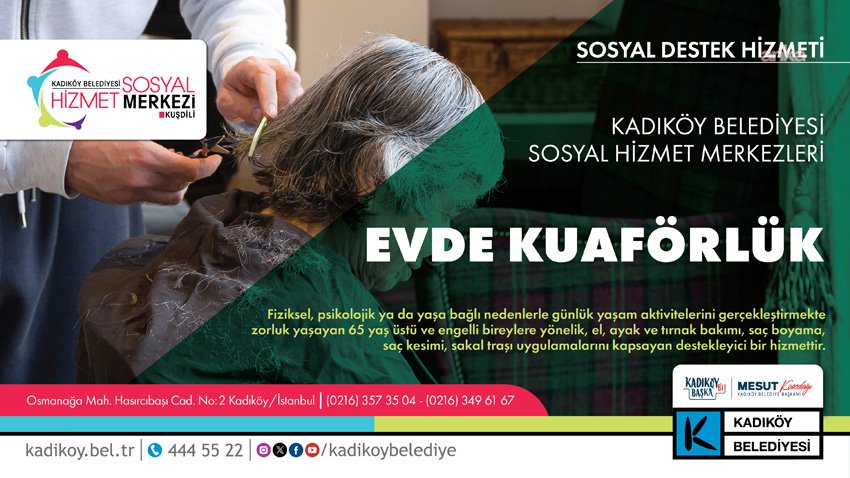 Kadıköy Belediyesi, fiziksel, psikolojik ya da engel durumuna bağlı nedenlerle