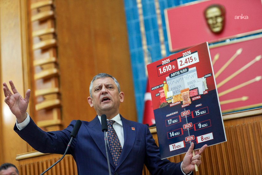 CHP Genel Başkanı Özgür Özel, alım gücünün emekliler, asgari ücretliler