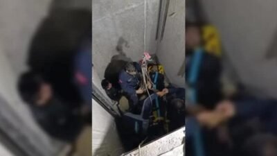 Adıyaman Belediyesi İtfaiye Müdürlüğü ekipleri, Turgutreis Mahallesi’nde meydana gelen iş