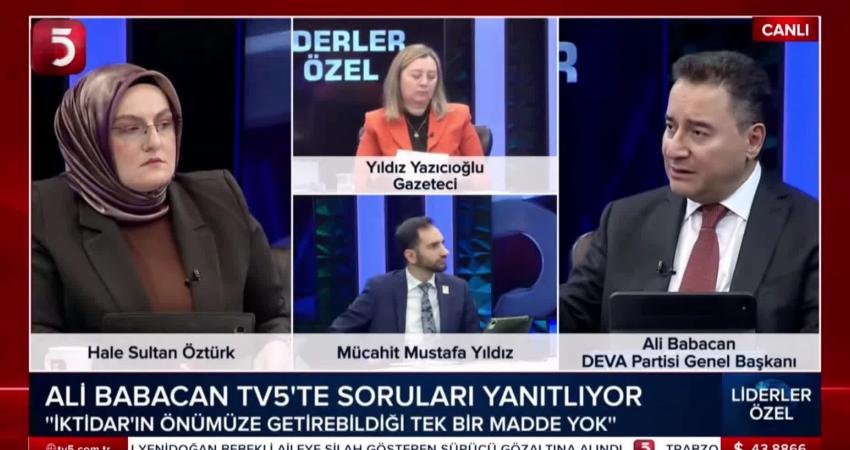 Ali Babacan: PKK üzerinde Öcalan etkili olmazsa İsrail etkili olur DEVA Partisi Genel Başkanı Ali Babacan, "Terörsüz Türkiye" sürecine ilişkin