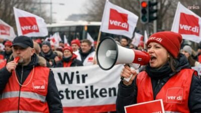 Almanya’da Verdi Sendikası'nın başlattığı 24 saatlik uyarı grevi, 15 eyalette