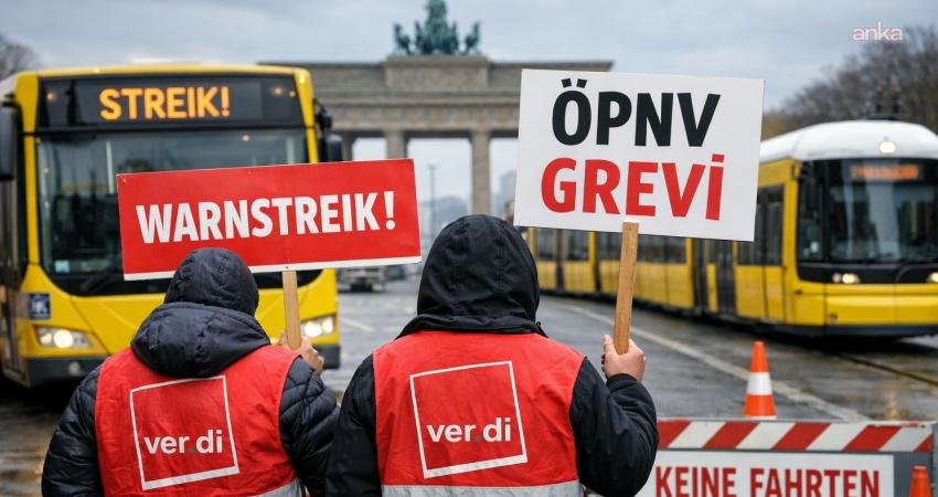 Almanya’da Alman Kamu Hizmetlileri Sendikası Ver.di’nin çağrısıyla yarın ülke genelinde