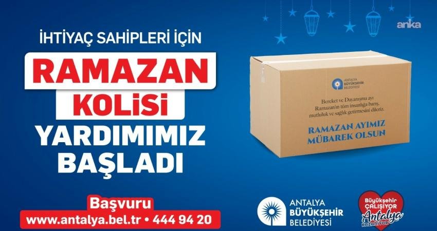 Antalya Büyükşehir Belediyesi, ihtiyaç sahibi aileler için hazırlanan Ramazan kolilerinin
