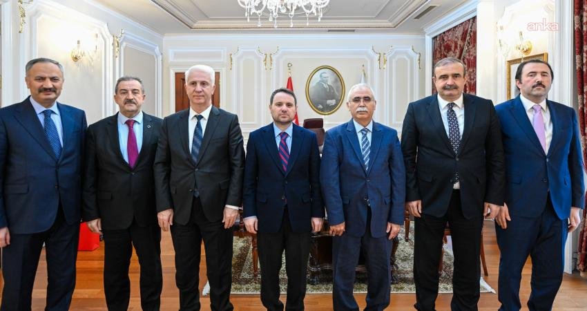 Adalet Bakanı Akın Gürlek, Anayasa Mahkemesi Başkanı Kadir Özkaya ve