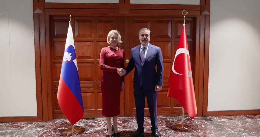 Dışişleri Bakanı Hakan Fidan, Türkiye'ye resmi ziyarette bulunan Slovenya Ulusal