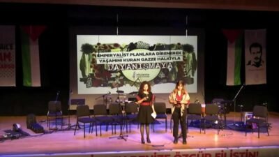 Bakırköy'de Filistin'le Dayanışma Gecesi düzenlendi. Gecede Filistin Eylem Komitesi de