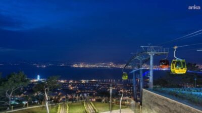 İzmir Büyükşehir Belediyesi’nin Avrupa Birliği standartlarında hizmet veren Balçova’daki Teleferik