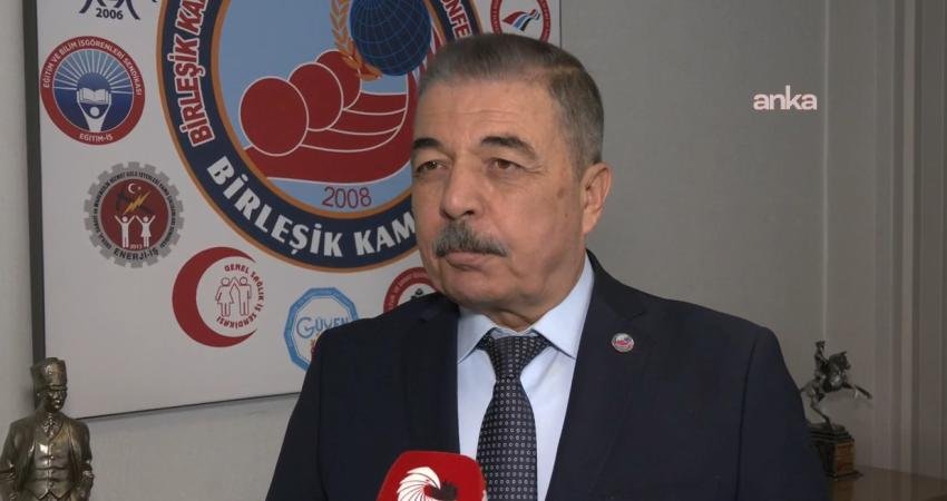 Birleşik Kamu-İş Konfederasyon Başkanı Orhan Yıldırım, "TÜİK yine masa başında enflasyonu