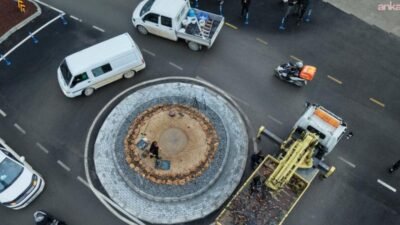 Bodrum Belediyesi, Müskebi Mahallesi’nde uzun süredir trafik yoğunluğunun yaşandığı kavşakta