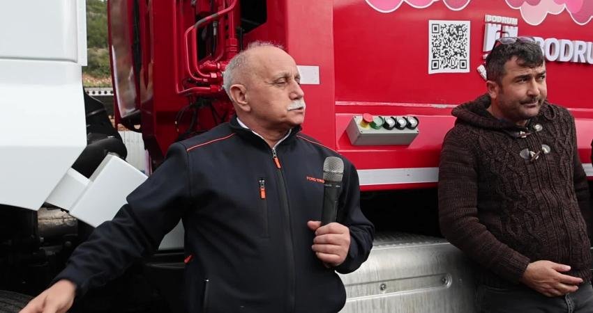 Bodrum Belediyesi Temizlik İşleri Müdürlüğü, temizlik araçlarında görevli personele Konacık