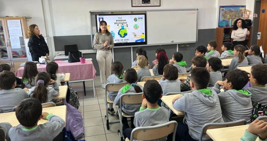 Bodrum Belediyesi Temizlik İşleri Müdürlüğü, çocuklarda çevre bilinci oluşturmak amacıyla