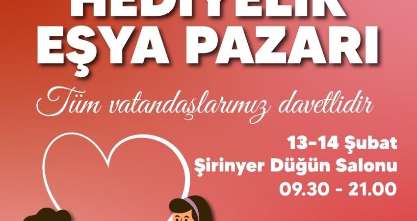 Buca Belediyesi'nce Sevgililer Günü dolayısıyla düzenlenen Bucalı kadınların el emeği