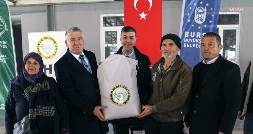 Bursa Büyükşehir Belediyesi tarafından kırsal kalkınmayı desteklemek ve üreticinin emeğine
