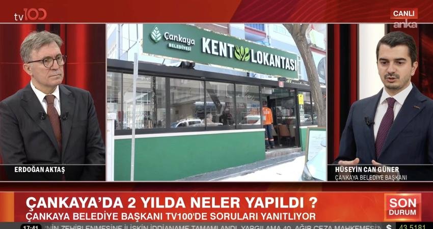Çankaya Belediye Başkanı Hüseyin Can Güner, "Belediyeciliği sokakta ve yurttaşla