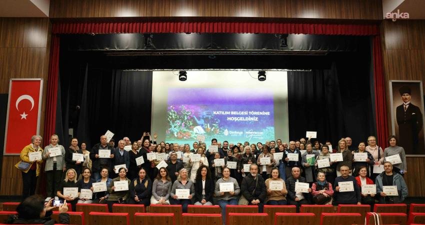 Çankaya Belediyesi’nin bahçıvanlık eğitimini başarıyla tamamlayan 300 kursiyer, Yılmaz Güney