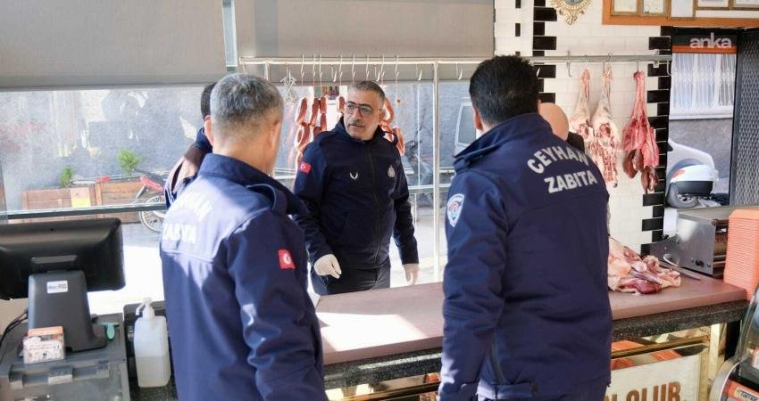 Ceyhan Belediyesi Zabıta Müdürlüğü, ilçe genelindeki kasaplara yönelik kapsamlı bir