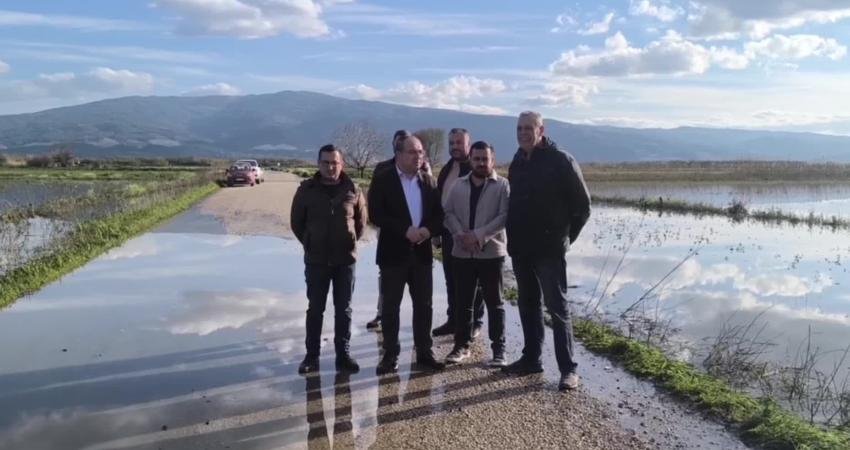 CHP Aydın Milletvekili Evrim Karakoz, Aydın’da aşırı yağışlar nedeniyle sular altında kalan