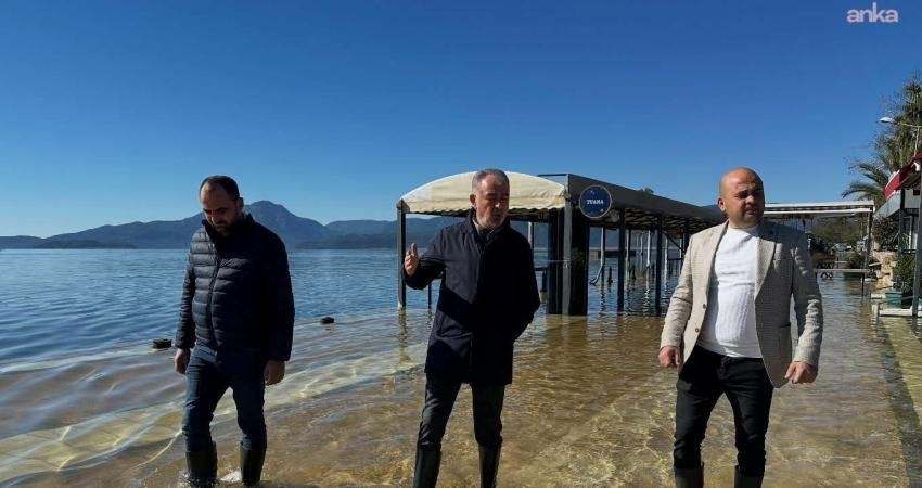 Köyceğiz’de son günlerde etkili olan yoğun yağışlar ve Köyceğiz Gölü’nün