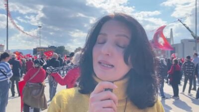 CHP'nin 91'incisini Kocaeli'de düzenlediği "Millet İradesine Sahip Çıkıyor" mitingine katılan Emek Partisi