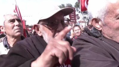 Muğla’daki "Millet İradesine Sahip Çıkıyor" mitingine katılanlar, Akbelen Ormanı çevresindeki