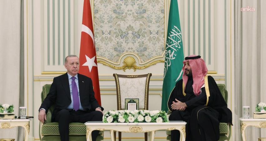 Cumhurbaşkanı Recep Tayyip Erdoğan, resmi ziyarette bulunduğu Riyad'da Suudi Arabistan