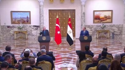 Cumhurbaşkanı Recep Tayyip Erdoğan, Mısır Cumhurbaşkanı Abdulfettah es-Sisi ile düzenlenen