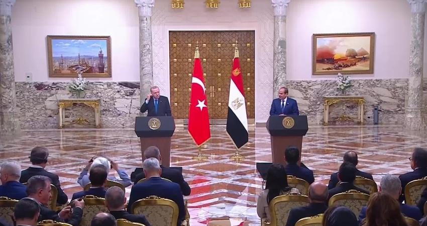 Cumhurbaşkanı Recep Tayyip Erdoğan, Mısır Cumhurbaşkanı Abdulfettah es-Sisi ile düzenlenen