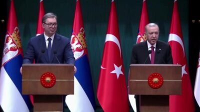 Cumhurbaşkanı Recep Tayyip Erdoğan, Sırbistan Cumhurbaşkanı Aleksandar Vucic ile düzenlediği ortak