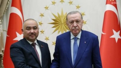 Cumhurbaşkanı Recep Tayyip Erdoğan, Kırgızistan Meclis Başkanı Nurlanbek Turgunbek Uulu'yu