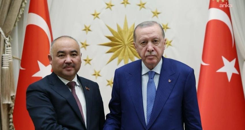Cumhurbaşkanı Recep Tayyip Erdoğan, Kırgızistan Meclis Başkanı Nurlanbek Turgunbek Uulu'yu