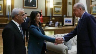 DEM Parti İmralı Heyeti üyeleri Pervin Buldan ve Mithat Sancar