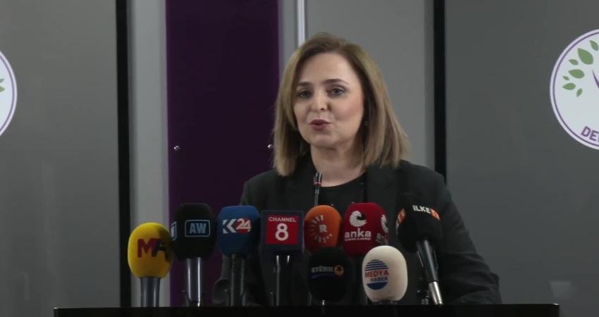 DEM Parti Sözcüsü Ayşegül Doğan, Akın Gürlek'in Adalet Bakanlığı'na atanmasına